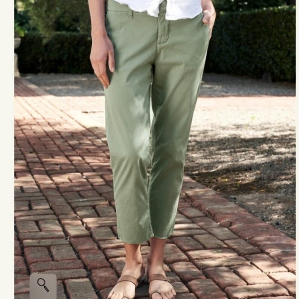 Frank and Eileen Wicklow sage green Italian chino trouser pants